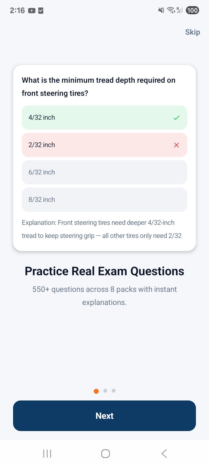 CDL Practice Test 2026 screenshot 1